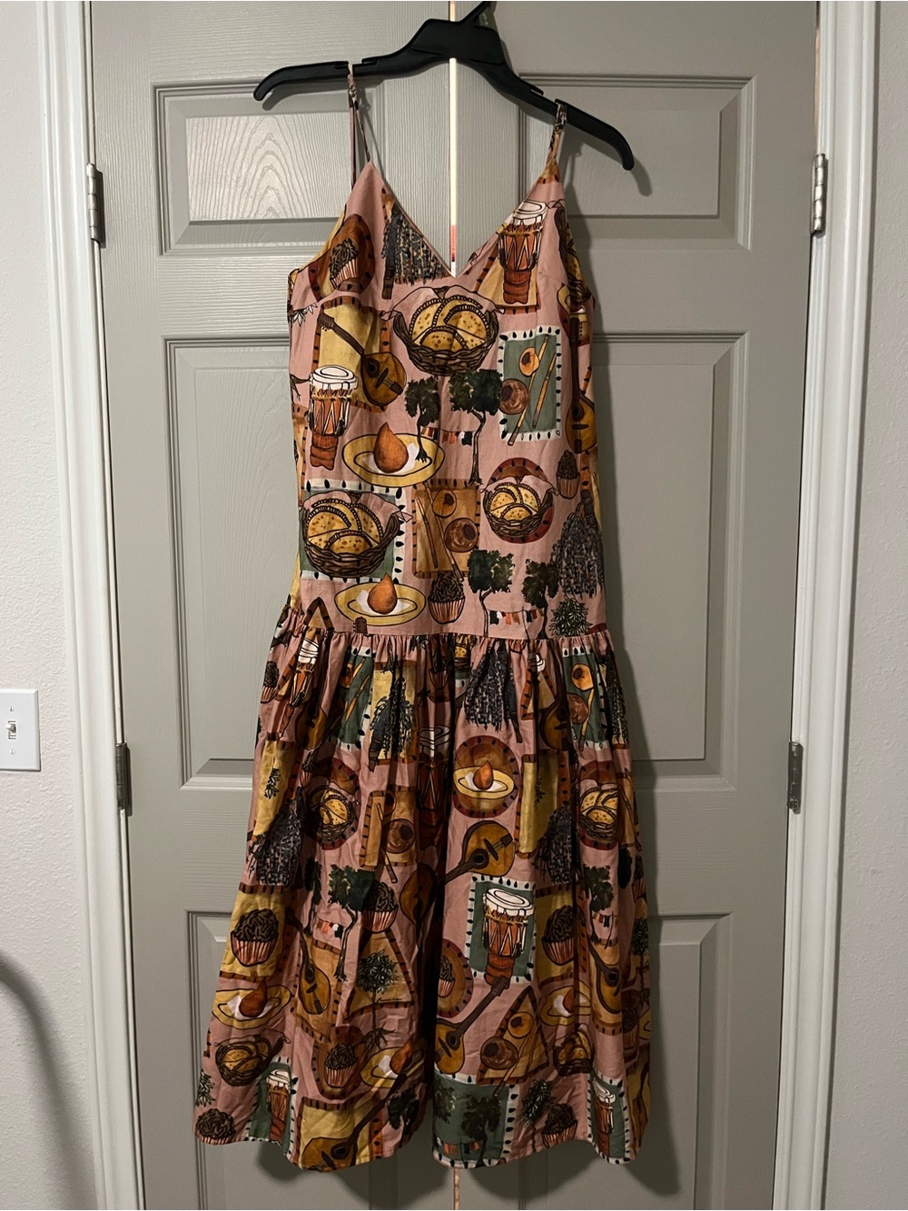 Farm Rio bohemian midi dress drop waist NWT - Picture 2 of 7